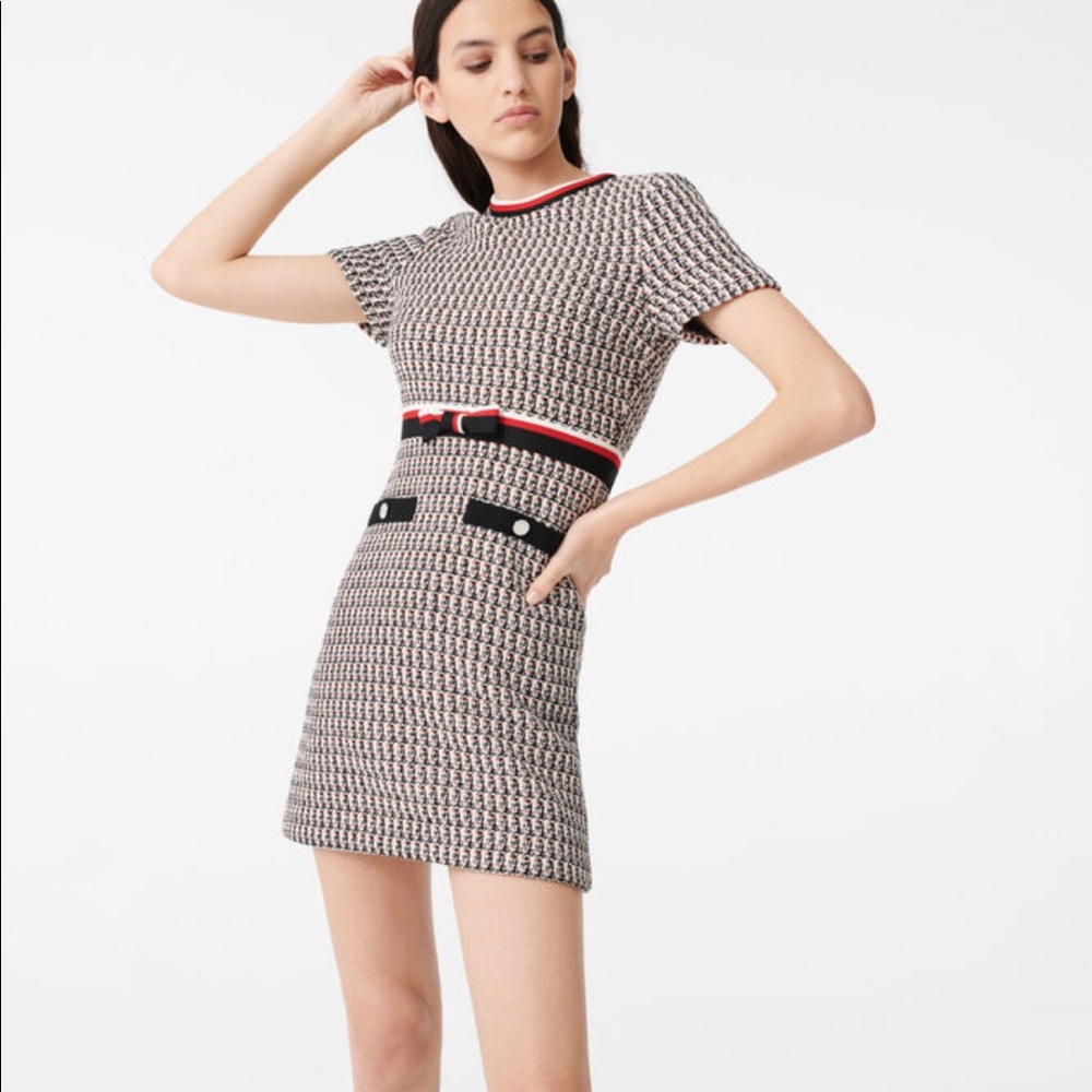 Maje tweed dress 36